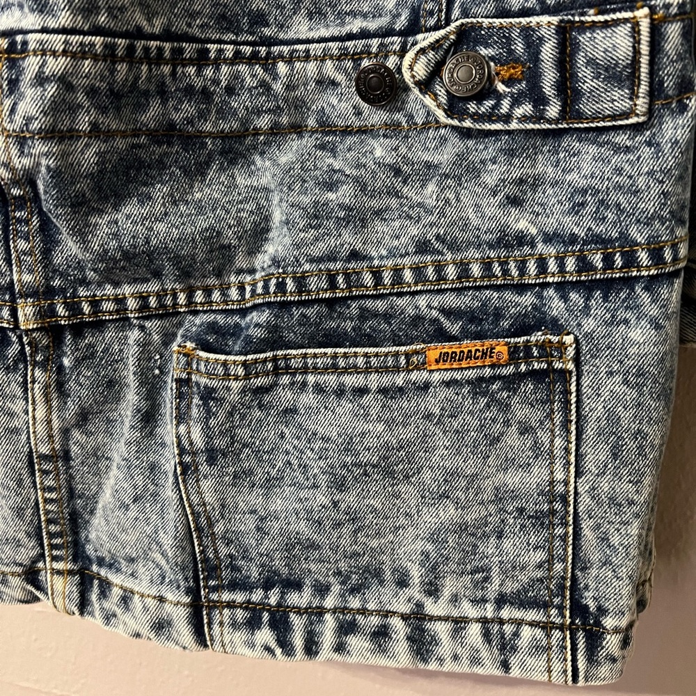 ❌SOLD❌ JORDACHE No Exit Men’s Acid Wash Denim Jacket - Large - Picture 3 of 7